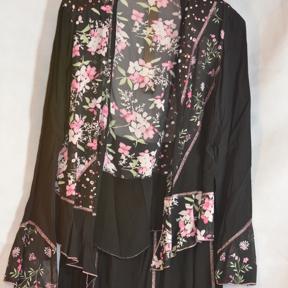 Bellessa 2 pc Floral Skirt/Jacket SZ L - Picture 2 of 16